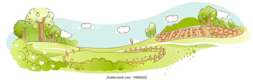Line Art Landscape