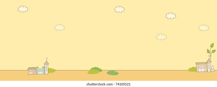 Line Art Landschaft