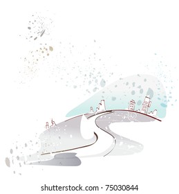 Panorama de arte de línea