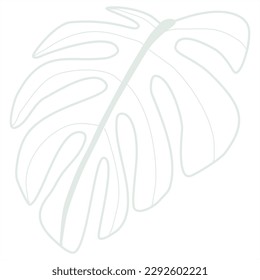 Line art leaf vector collection 