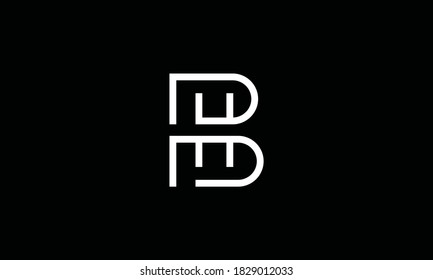 Line Art Letter BH Vector Logo Design Inspiration
