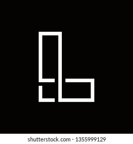 line art letter "L" vector logo