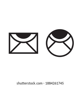 line art letter sender icon shaped shirt