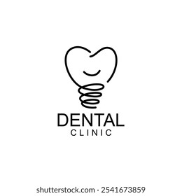 LETRA DA ARTE DA LINHA Dentes Logo; Moderno, único, simples e técnico logotipo de dente lettermark para dentista, ortodontia e marca de pasta de dente. Transmite serviços elegantes, decolados, estilosos e profissionais.