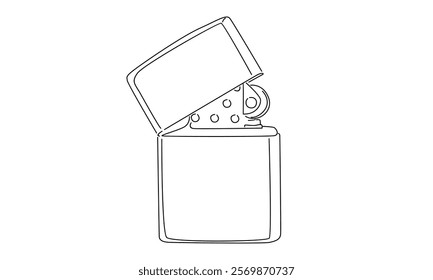 line art of lighter illustration