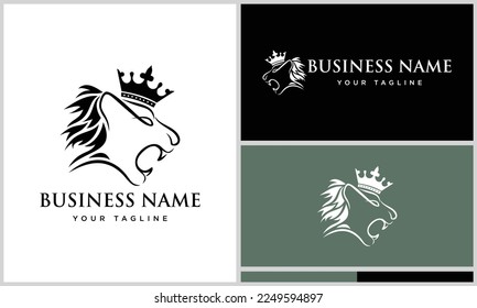 logotipo de cabeza de león en línea