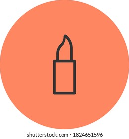 Line Art Lipstick Icon Template