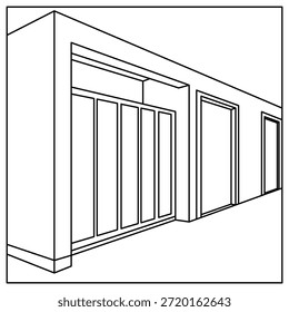 La línea de arte de la escuela de vestuarios