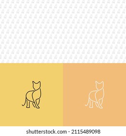 Line art Logo Design with shape pattern, Vector Logo Design, Brand Design