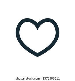 line art love icon vector design