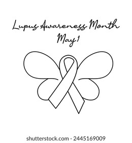 line art of Lupus Awareness Month good for Lupus Awareness Month celebrate. line art. illustration.