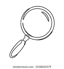  Line Art of a Magnifying Glass