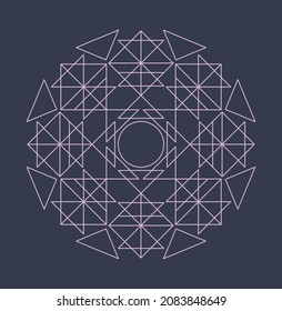 Line Art Mandala Vectordesign