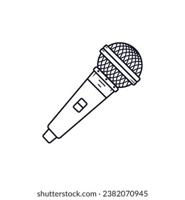 The Line Art of Microphone