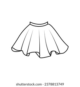 The Line Art of Mini Skirt