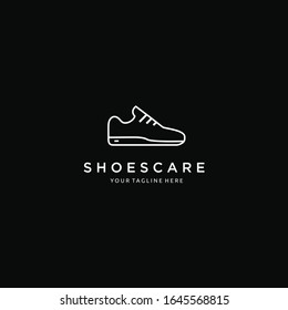 Line Art Minimalist Shoe Care Black Stock Vector (Royalty Free ...