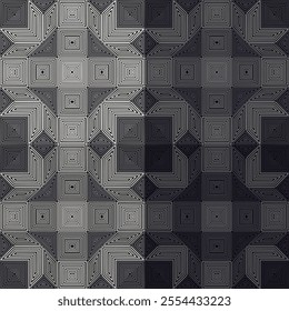 line art mirage black and white halftone optical artwork abstract seamless geometric graphic decoration ethnic outline template wallpaper printed fabric pattern hand drawn contour background ombre
