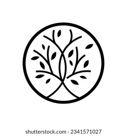 Diseño del logotipo de arte de línea moderno