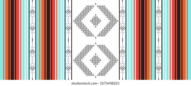 Line art modern tribal vector design , cool minimal geometric patterns inspired by old Nordic Viking rune art. Great for fabric, textile, carpet