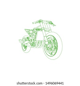 Line Art Motorcycle Coloring Page 260nw 1496069441 