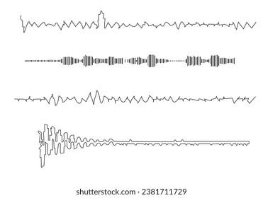 
line art Music note drawing. Music concept.doodle sketch Vector.