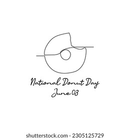 line art of national donut day good for national donut day celebrate. line art. illustration.