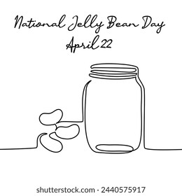 line art of National Jelly Bean Day good for National Jelly Bean Day celebrate. line art. illustration.
