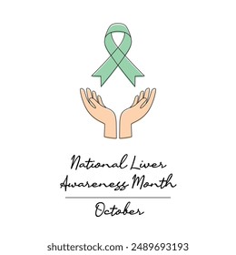 line art of National Liver Awareness Month good for National Liver Awareness Month celebrate. line art.
