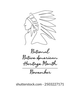 line art of National Native American Heritage Month good for National Native American Heritage Month celebrate. line art.