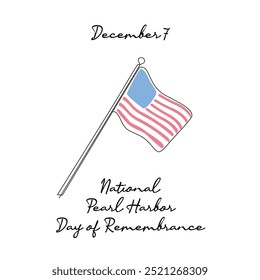 line art of National Pearl Harbor Day of Remembrance good for National Pearl Harbor Day of Remembrance celebrate. line art.