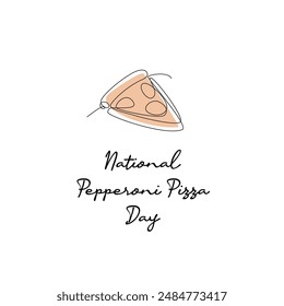 line art of National Pepperoni Pizza Day good for National Pepperoni Pizza Day celebrate. line art.