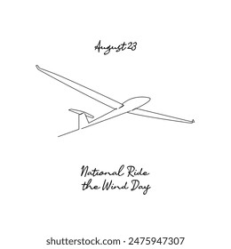 line art of National Ride The Wind Day good for National Ride The Wind Day celebrate. line art.