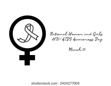 line art of National Women and Girls HIV AIDS Awareness Day good for National Women and Girls HIV AIDS Awareness Day celebrate. line art. illustration.