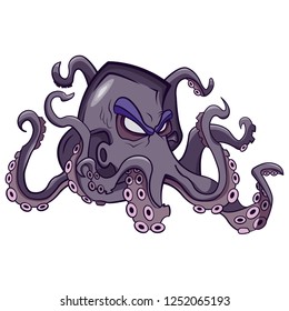 Line art octopus