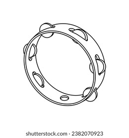 The Line Art of Open Tambourine