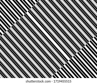  Kunstkunst der Linie. Psychedelischer Hintergrund. einfarbiger Hintergrund. Optischer Täuschungsstil. Schwarz-dunkler Hintergrund. Modernes Muster. Abstrakte grafische Textur. Grafische Ornamente. Vektorgrafik-Vorlage