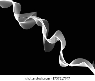 Arte óptico de línea. Fondo psicodélico. Fondo monocromo. Estilo de ilusión óptica. Fondo negro oscuro. Patrón moderno. Textura gráfica abstracta. Ornamento gráfico. Plantilla de vector