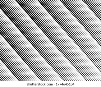  Line art optical art. Psychedelic background. Monochrome background. Optical illusion style. Black dark background. Modern pattern. Abstract graphic texture. Graphic ornament. Vector template