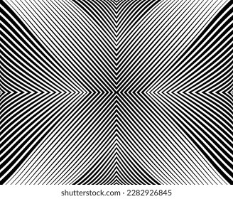  Line art optical .Wave design black and white. Digital image with a psychedelic stripes. Argent base for website, print, basis for banners, wallpapers, business cards, brochure, banner