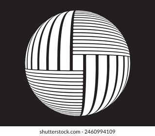Line art optical .Wave design black and white. Digital image with a psychedelic stripes. Argent base for website, print, basis for banners, wallpapers, business cards, brochure, banner