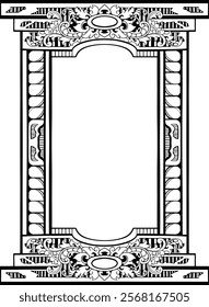 Line Art Ornament Border Decoration
