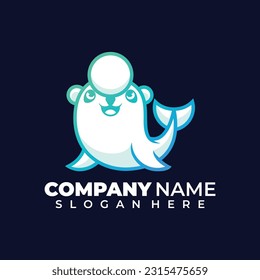 logotipo de arte de línea y contorno, diseño de carácter animal vectorial