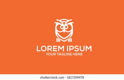 Line Art Owl Vector Logo Design Inspirations