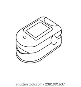 Die Linie Art des Oximeters