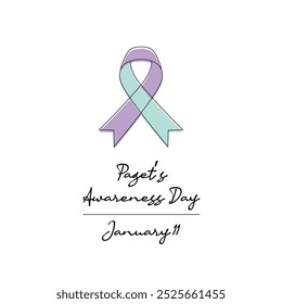 line art of Pagets Awareness Day good for Pagets Awareness Day celebrate. line art.