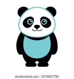 line art panda vector illustrator