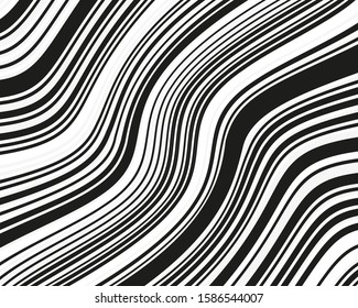 Line art pattern. Banner template. B&w lines in trendy style on white background. Elegant background. Corporate identity branding template. Vector art.