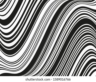 Line art pattern. Banner template. B&w lines in trendy style on white background. Elegant background. Corporate identity branding template. Vector art.