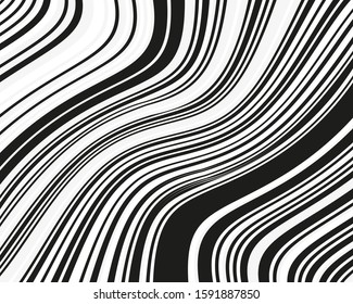 Line art pattern. Banner template. B&w lines in trendy style on white background. Elegant background. Corporate identity branding template. Vector art.