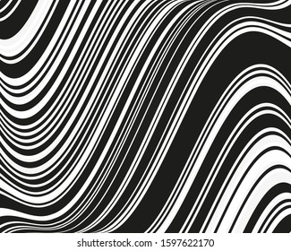 Line art pattern. Banner template. B&w lines in trendy style on white background. Elegant background. Corporate identity branding template. Vector art.